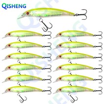 [QISHENG] 내장 홀로그램 필름 미노우 슬로우 플로팅 배스 쉘로우, 110mm-13.8g, HBS-3#