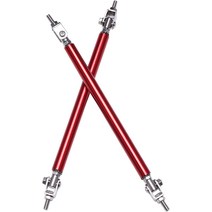 에어댐 호환용 유니버설 프론트 범퍼 립 스플리터 스트럿로드 타이 서포트 바 폭스 바겐 골프 6 MK6 GTI 2, 02 7.5cm Black