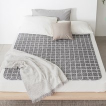 전자파없는 침대용 전기장판 소형 대형 전기매트 그레이, 02.크로크 그레이