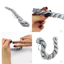 매듭실-은색 노리개재료 퀼트만들기 한국전통매듭 노리개장식 매듭팔찌만들기