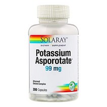 솔라레이 포타슘 아스포로테이트 보충제 99 MG 2팩 400 COUNT