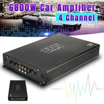 자동차우퍼 자동차 우퍼스피커 자동차앰프6800W 자동차 HIFI 앰프 오디오 스테레오베이스 스피커 4 채널 12, 한개옵션0