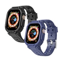 bob 애플워치 빅뱅 일체형 벨트버클 실리콘 스트랩 밴드 시계줄 Apple Watch 8 7 SE 6 5 4, 38_40_41mm공용_스타라이트