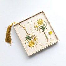 금속 사군자 책갈피 북클립 북마크8종 선물포장, 국화2개세트, 국화2개세트