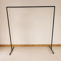 의류 아연 스탠드식 이불건조 옷걸이 물호스 금관 전시대 미니행거, C01-직사각형 1.2x 높이 1.2미터