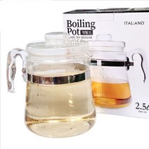 [∂LL7] 약탕기 중탕기 차탕기 유리 포트 주전자 2500ml 투명 유리중 투명중 탕기_h§eEA, §본상품§e