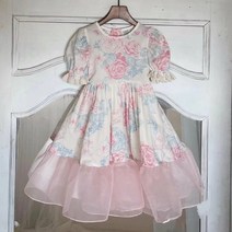 모녀커플룩 아기랑 엄마아기 아이와 엄마랑딸 커플룩 가족 일치하는 옷 봄 여름 꽃 어머니 딸 반팔 부드러