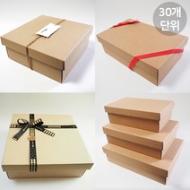 큰 선물박스 주문제작 큰상자 크라프트상자 패키징 패키지 싸바리 답례품 포장케이스, 30개, B05-직5호 400X300X130(30장)