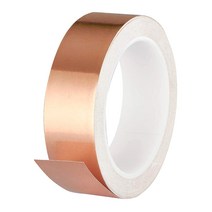 단일 양면 전도성 구리 호일 테이프 접착제 EMI 차폐 내열성 수리 정전기 방지 30MM 20M