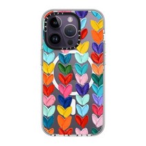 미국발송 Casetify Magsafe와 호환되는 아이폰 14 프로용 투명 케이스 - PP-0008