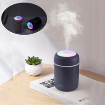 1+1 (무료배송)핫 아이템!! (라라몰) 디월스 H2O 무지개 디큐 가습기, 화이트+핑크