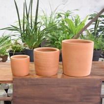 3개셋트.태국산 원통형 토분 T21L 12/16/20cm, 본상품선택