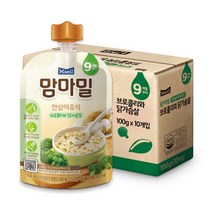 맘마밀 안심이유식 9개월 100g 10팩 4종 중 택1, 미역소고기 10팩