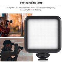 유튜브조명 자연광조명 방송조명 지속광조명 영상 w49 mini 49 led 비디오 카메라 5.5w 800lm 6000k for dslr mini 야간 필 사진촬영 브이로그, 없음