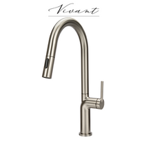 트랜드 비반트 VA 120 MS 주방 부엌 거위목수전 무광 니켈 스텐 수입 빈티지 수도꼭지, 무광 그레이