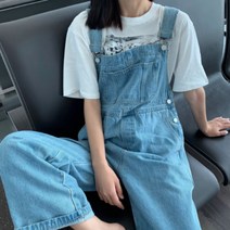 하이몬드마켓 귀욤 멜빵 청바지 통바지
