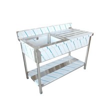 업소용씽크대 싱크대(600 900 1200 1500 1800 size) 키친코리아, 1조 좌물씽크대-빽(1200*600*800) 500볼