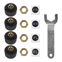 스마트 블루투스 센서 5.0 자동차 TPMS 0100PSI 오토바이 타이어 압력 모니터링 시스템 안드로이드 IOS 전화 자동 액세서리, 4 Sensors