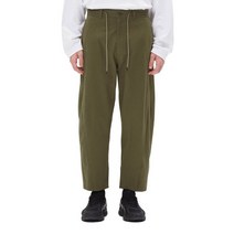 672744 IL CORSO 브라운 코튼 커브드 볼륨 팬츠 IEPA2F007W2