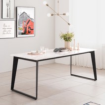 헤이미쉬홈 칸토 비앙코카라라 대리석 4인용 6인용 식탁 세트, 1800식탁단품