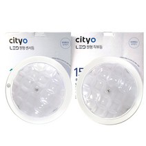 시티라이팅 LED 원형 센서등 15W 주광색, 직부등(주광색)