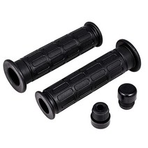 ALPHA MOTO 오토바이 더트 바이크 2.2cm(7/8인치) 핸드 그립 블랙 젤 고무 미끄럼 방지 진동 방지 범용 손잡이 22mm 혼다 가와사키 KTM 모토 구지 스즈키