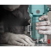 목판 나무 다듬기 조각기 루터기 홈파기 목공구 트리머 컷팅기, (550W) (초단형 바디) + 밀링커터 5종
