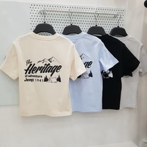 지프키즈 백헤리티지나염반팔티KO2TSU102