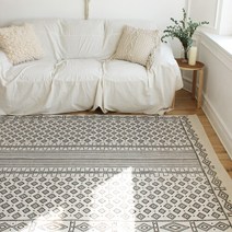 [얀카페트] 마르스 인도산 빈티지 스톤워싱 면 러그 카페트 (140x200cm) 거실 물세탁가능 사계절