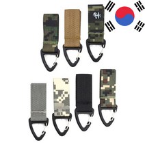 에이크런 밀리터리 7컬러 미니 캠핑 차박 카라비너 자동차 차키 키링 키홀더 제작, 블랙