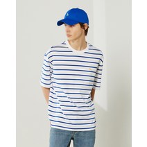 22SS 블루 스트라이프 면 반팔티셔츠 HZTS2B505B2