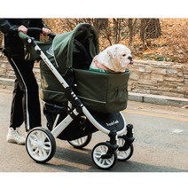 피콜로카네 유모차 탄토 2 애견유모차, 실버화이트