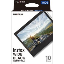 후지필름 Fujifilm 인스탁스 와이드 WW 1 블랙프레임 필름 10매
