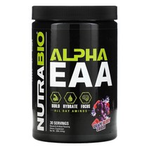 뉴트라바이오랩스 Alpha EAA 그레이프 베리 크러시 444g 0.98lb, 3병