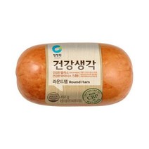 청정원 저녁메뉴추천 건강생각 라운드 햄 부대찌개 맛있는반찬 어린이간식 간단한요리 간편식 450g, 50개