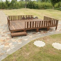 옥상인테리어 농막꾸미기 야외평상 원두막만들기 정자, 길이 90x너비 40x높이 36 cm