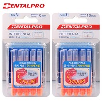 덴탈프로 치간칫솔 3단계 10P 1.0mm (s), 2개