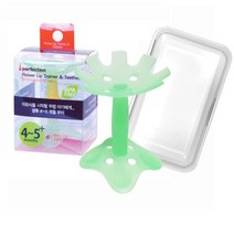 퍼펙션 뉴 플라워입술치발기(케이스포함) 치발기, 뉴 플라워입술치발기/그린(케이스포함)