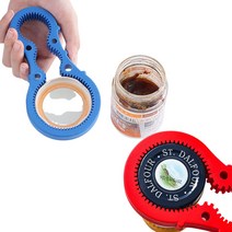 만능 병따개 병뚜껑 오프너 실리콘 뚜껑따는 도구 다용도 멀티 오픈 따개, 레드