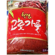 김치용고춧가루(진성 2.5K)X6/고추가루/괴산청결고추, 1