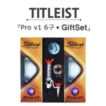 캘러웨이 타이틀리스트 Pro V1 6구 골프공 자석티마커 선물세트, 단품없음