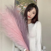 까유니아 핑크뮬리 팜파스 인테리어조화 꽃장식 조화꽃, 6.베이지