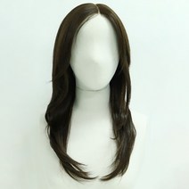 가발매니아 블론디 레이어드 55cm 수제가발 프론트레이스, 초코브라운