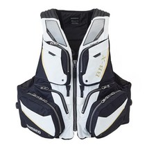 윤성정품 시마노 구명복 VF-110V BB-X 화이트 시리즈 바다 레져 낚시조끼 구명조끼, 화이트 2XL