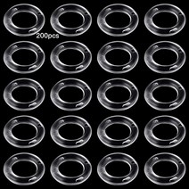 암막 롤 주방 블라인드 로마 블라인드 커튼 링 100 개 쉐이드용 O-링 플라스틱 (투명 13mm)