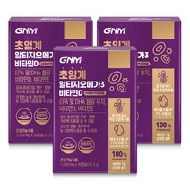 GNM 초임계 알티지오메가3 비타민D / rTG 비타민E 식물성캡슐, 3박스, 30캡슐