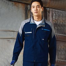 티뷰크 춘추 작업복 정비복 상의 네이비 TB-1011J
