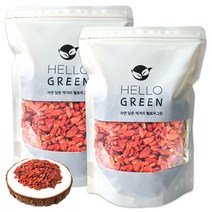헬로우그린 중국 영하 구기자 600g(팩) 고지베리, 600g, 2팩