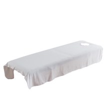침대 벨벳 용 화장품 마사지 소파 테이블 린넨 시트, White-120x190cm