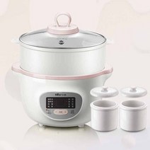 황토 슬로우 쿠커 약탕겸용 쿡 타이머 전기 멀티 찜기 곰 220v 느린 밥솥 캐서롤 죽, a1, 220-240v